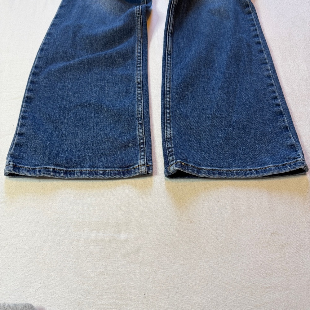 Zara High Rise Straight‎ Leg Jeans Women's Size 2 Medium Wash - Picture 7 of 14